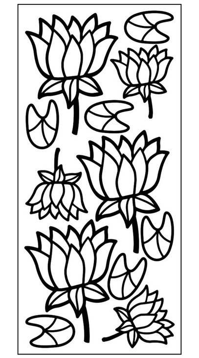 Lotus Outline Sticker