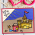 Sandcastle Fun Outline Sticker