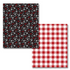 BULK Christmas Charm Paper - Snowflakes/Red Buffalo Plaid, 8.5x11, 12pc