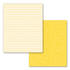 BULK Beautiful Blooms Paper - Yellow Stripes / Yellow Foliage, 8.5x11