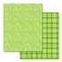 BULK Hello Spring Paper - Green Floral & Plaid, 8.5x11