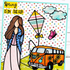 Paper Doll Outline Sticker, Spring Air Girl