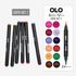 OLO 6pc Alcohol Marker Set, EXPO 7