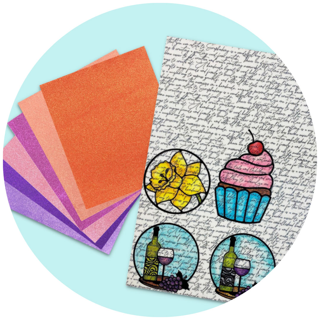 8.5 X 11 Cardstock Spring Themed Border Accents Scrapbook Paper 