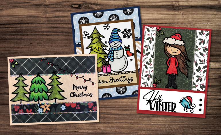 New Set 54 Acid Free Stickers Christmas Word Greetings Stickers Card Making