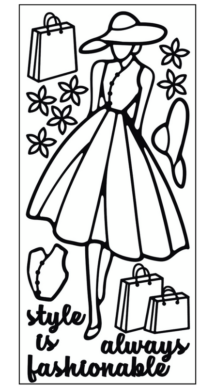 Girl's Stuff Doodle Hand Drawn Clip Art. Funny Big Set of Girly Things.  Make up, Bag, Purse, Perfume, Kiss, Flowers, Glasses. Black and White  Lineart Stickers. Coloring Page Stock Illustration