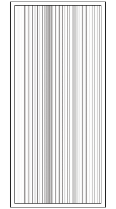 Lines Border Sticker, White - Krazy Kreations