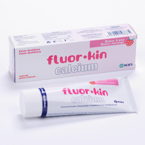 Fluor kin calcio pasta fresa 75 mL
