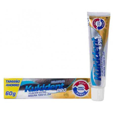 Kukident pro doble aCCión crema adh prótesis dental neutro 6