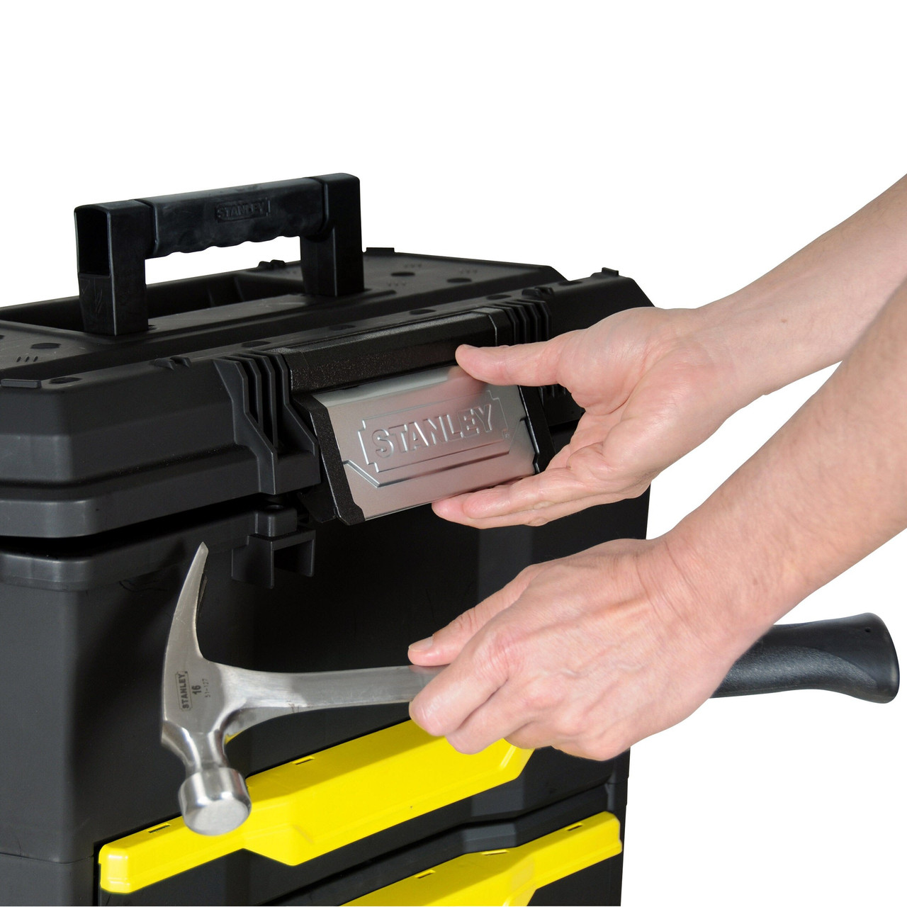 Stanley 1 79 206 Rolling Workshop Modular With On Touch Latch