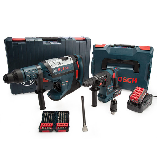 Bosch 18V Heavy Duty SDS Plus & SDS Max Twin Pack 4