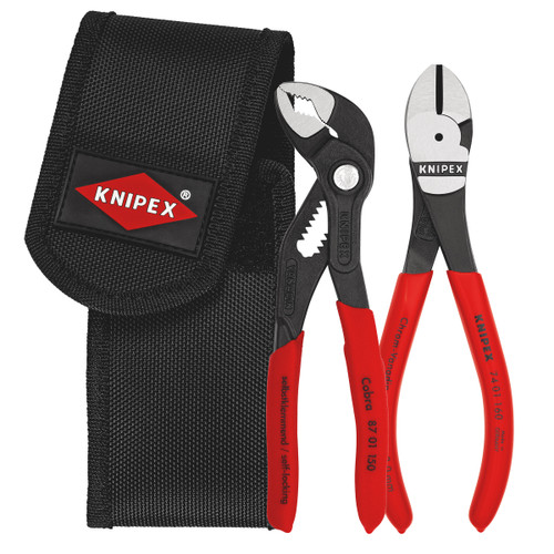 Knipex 002072V02 Mini Pliers Set in Belt Pouch (2 Piece)