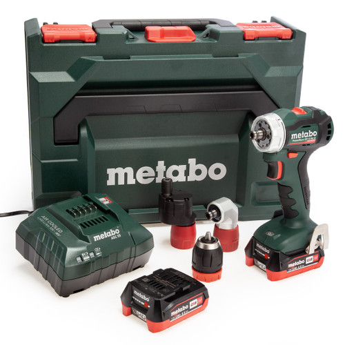 Metabo PowerMaxx 12V BS12BLQ Pro Pack Drill Driver (2 x 4.0Ah Batteries)
