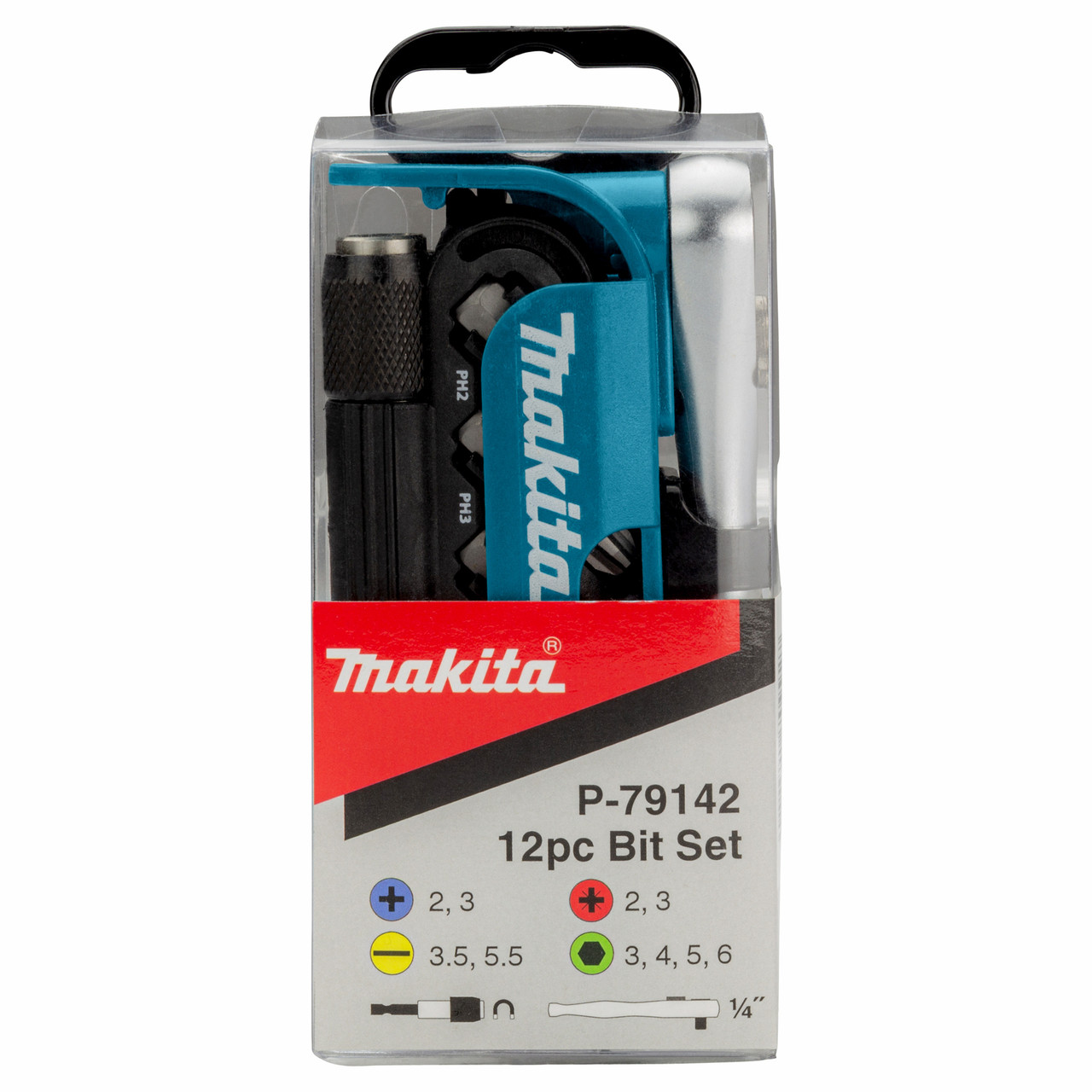 Makita P-79142 Tournevis Et Cliquet Set (12 Pièce)