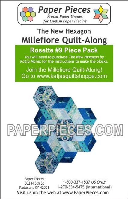 Paper Pieces - Rosette #9 Piece Pack  - Millefiori