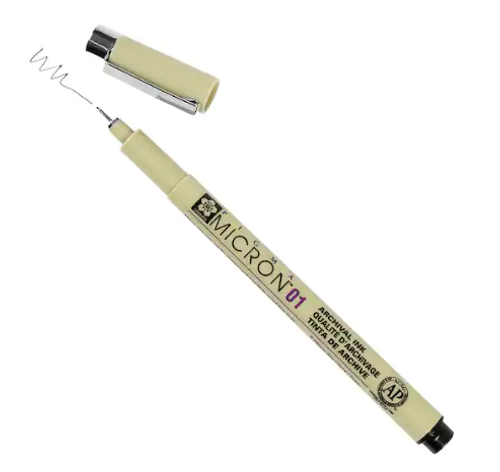 Pigma Micron Pen Black - Size 01