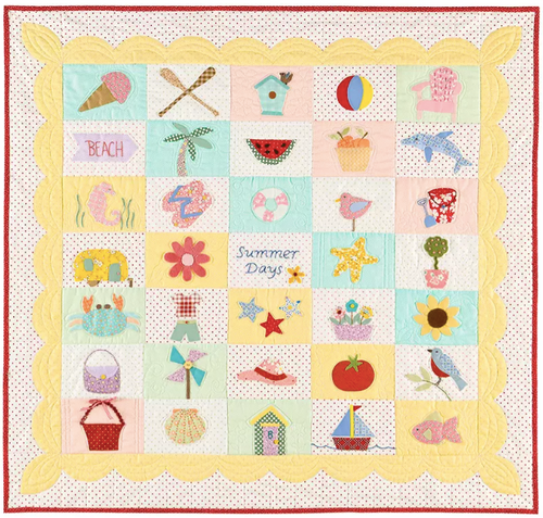 Postcard Cuties for Summer Quilt Pattern by Bunny Hill Designs