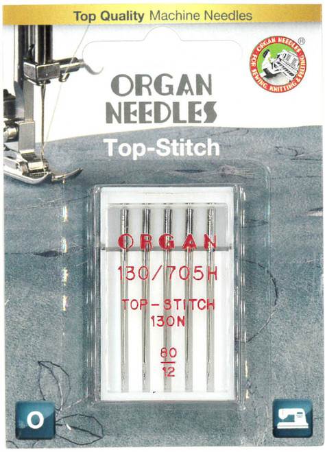 Organ Top Stitch Needle - 130/705H Size 80/12