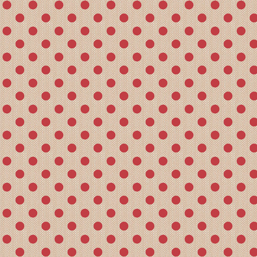 Tilda Wovens - Polkadot Red