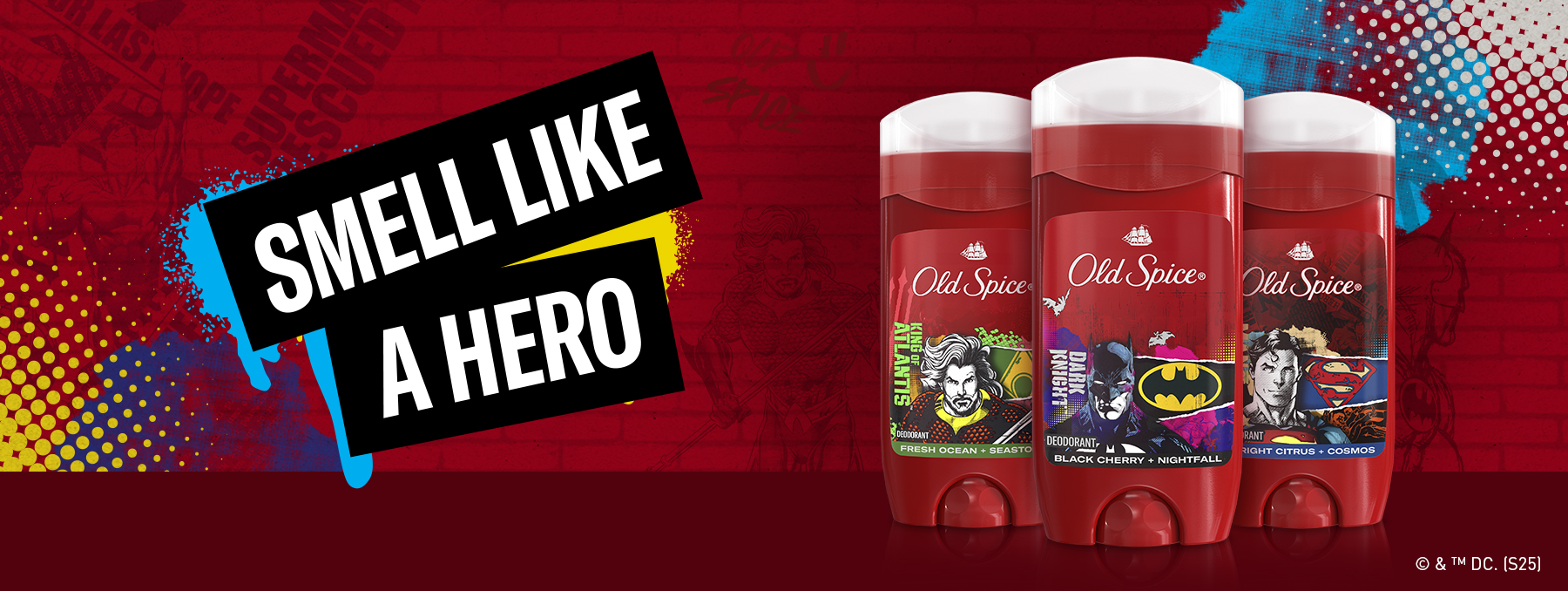 Smell Like a Hero with the Limited Edition Old Spice x DC Collection