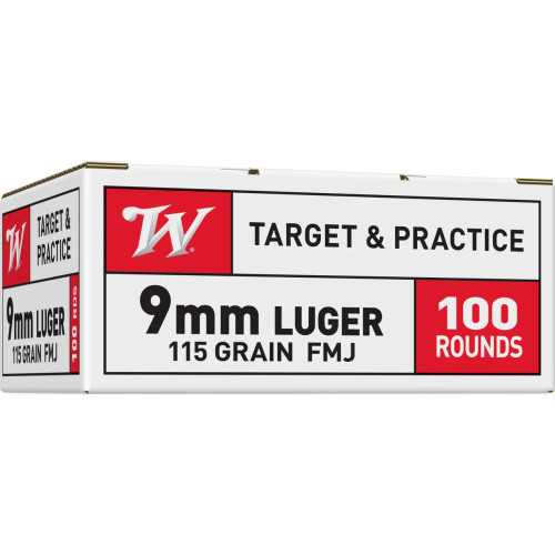 Winchester USA 100 rnd Value Pack 9mm 115 Grain FMJ