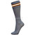 Grey Body with Brown/White/Brown Stripes School Socks from Gosmart