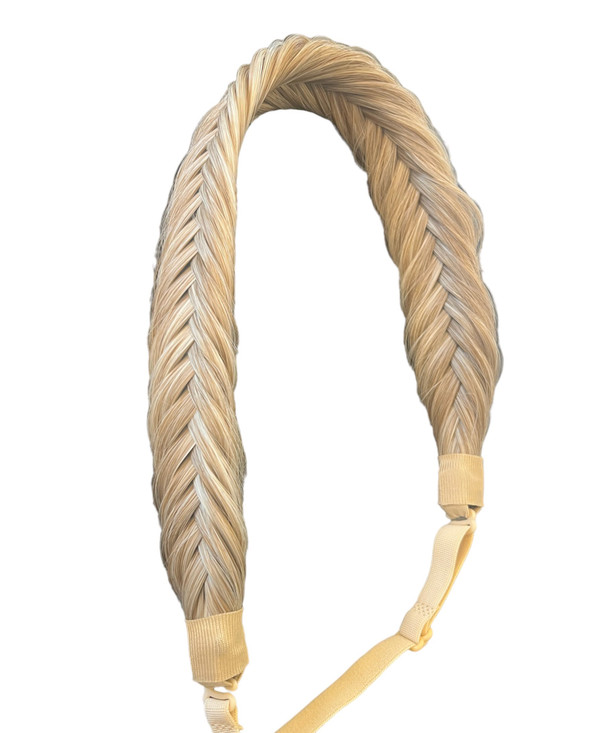 Visgraad vlecht balayage blond