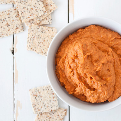 ​Roasted Red Pepper White Bean Hummus