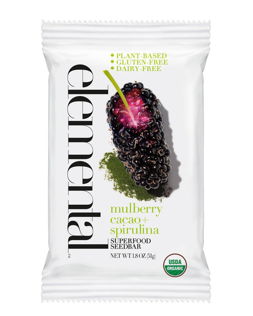 Mulberry Cacao + Spirulina Seedbar (12 bars per pack) Mulberry Cacao + Spirulina Seedbar (12 bars per pack)
