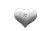 Jewellery box pewter heart shaped for 50th birthday