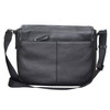 Processed Leather Black Body Bag