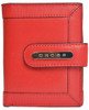 Leather Red Flap Wallet