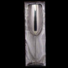 Single stainless steel pewter finish champagne flute