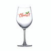Wedding Wine glass single with Cheers  Gold or Red Decal on glass 590ml