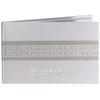 Mr & Mrs or Engagement guest book metal enamel look embossed on guest book