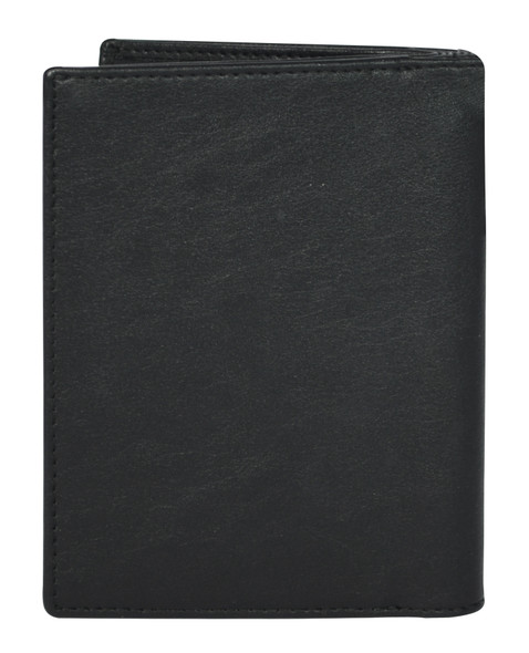 Processed Leather Wallet Mens with coin compartment