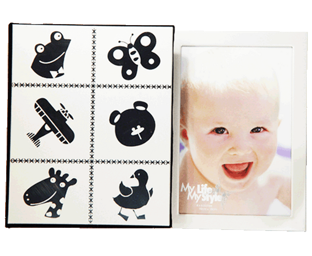 Elegant Baby Photo Album with Attached Frame