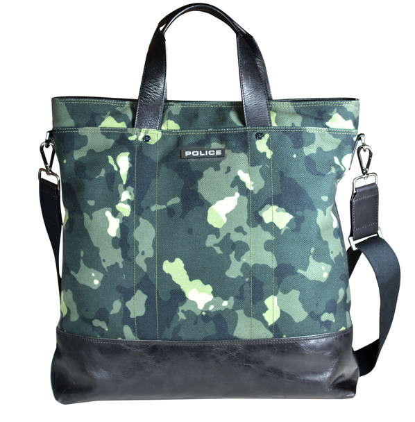 Canvas Army Green-Black Tote Bag