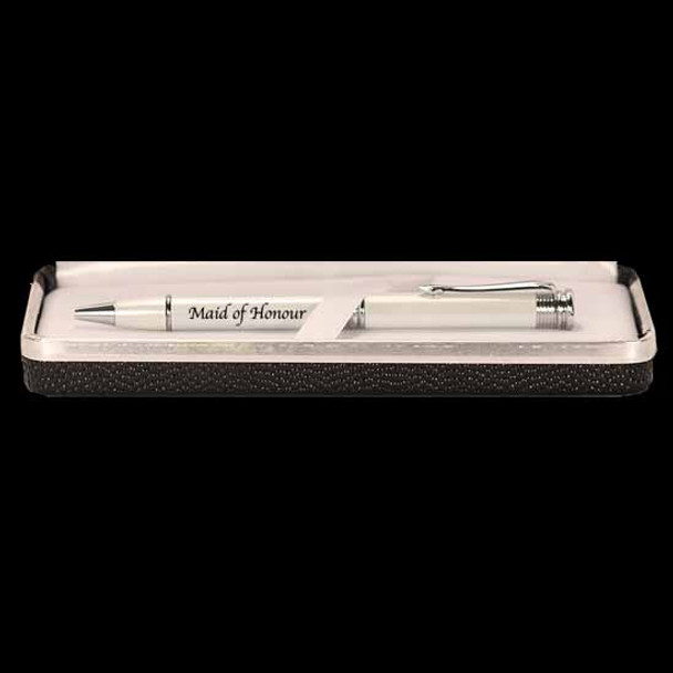 Pearl finish maid of honour ballpoint pen