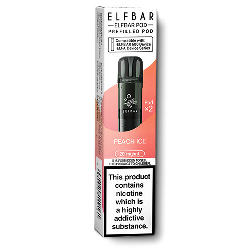 Elf Bar 600 Prefilled Pods Peach Ice