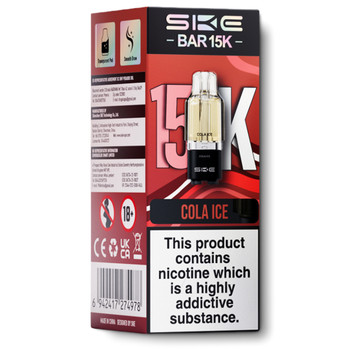 SKE Bar 15K prefilled pods cola ice flavour