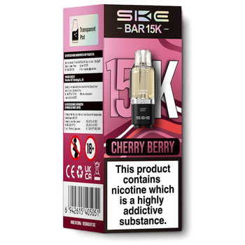 SKE Bar 15K Prefilled Pods Cherry Berry