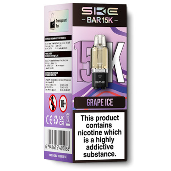 SKE Bar 15K Prefilled Pods Grape Ice