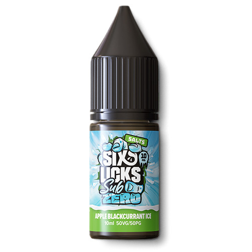 Six Licks Sub Zero Apple Blackcurrant Ice Salts