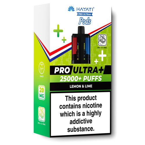Hayati Pro Ultra+ Refill Pods Lemon and Lime Hayati Pro Ultra+ Refill Pods Lemon and Lime
