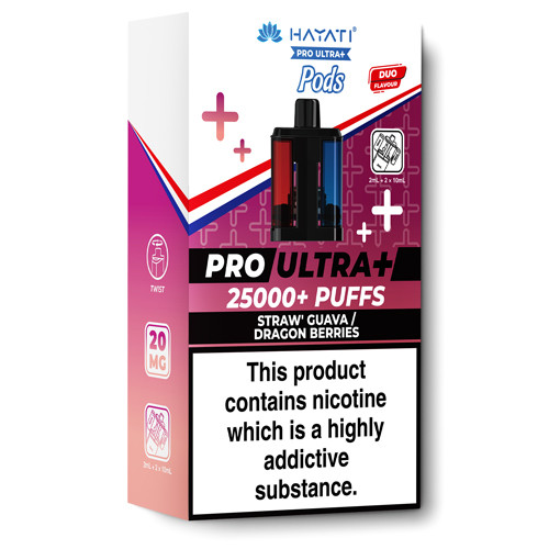 Hayati Pro Ultra+ Refill Pods Straw Guava / Dragon Berries Hayati Pro Ultra+ Refill Pods Straw Guava / Dragon Berries