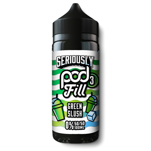 Seriously Pod Fill 3 100ml shortfill Green Slush flavour