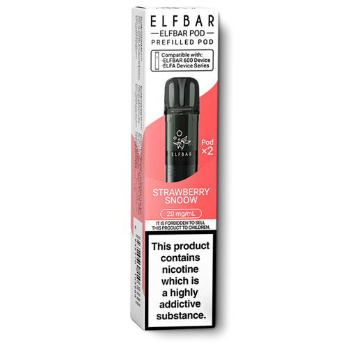 Elf Bar 600 - Strawberry Snoow - Prefilled Pods