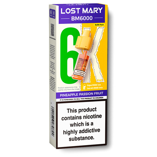 Lost Mary BM6000 Pineapple Passion Fruit Prefilled Pods