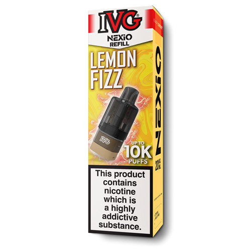 IVG Nexio prefilled pods lemon fizz flavour